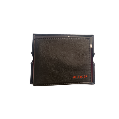 Billetera Tommy Hilfiger Original de cuero color negro con RFID