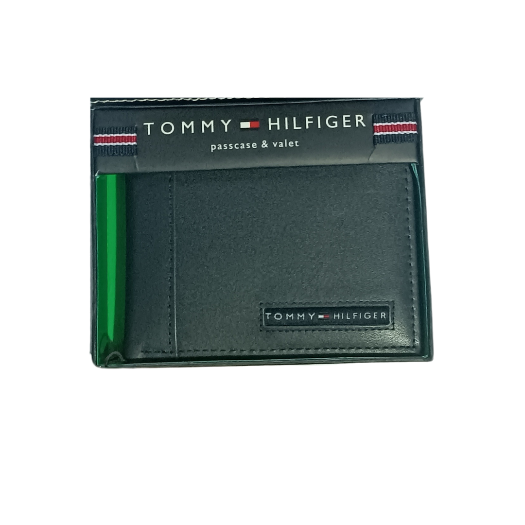 Billetera Original Tommy Hilfiger de Cuero Azul Oscuro