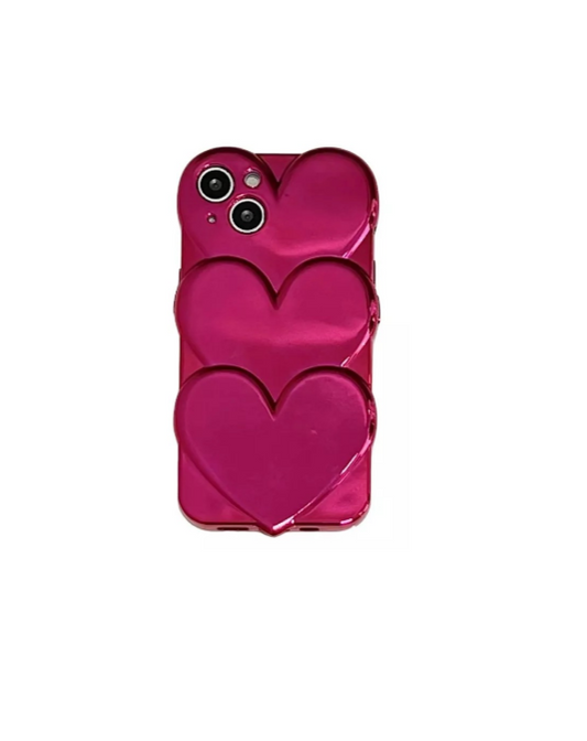 Case Carcasa Funda de Corazones Rojos para iPhone 11 12 13 14  pro max